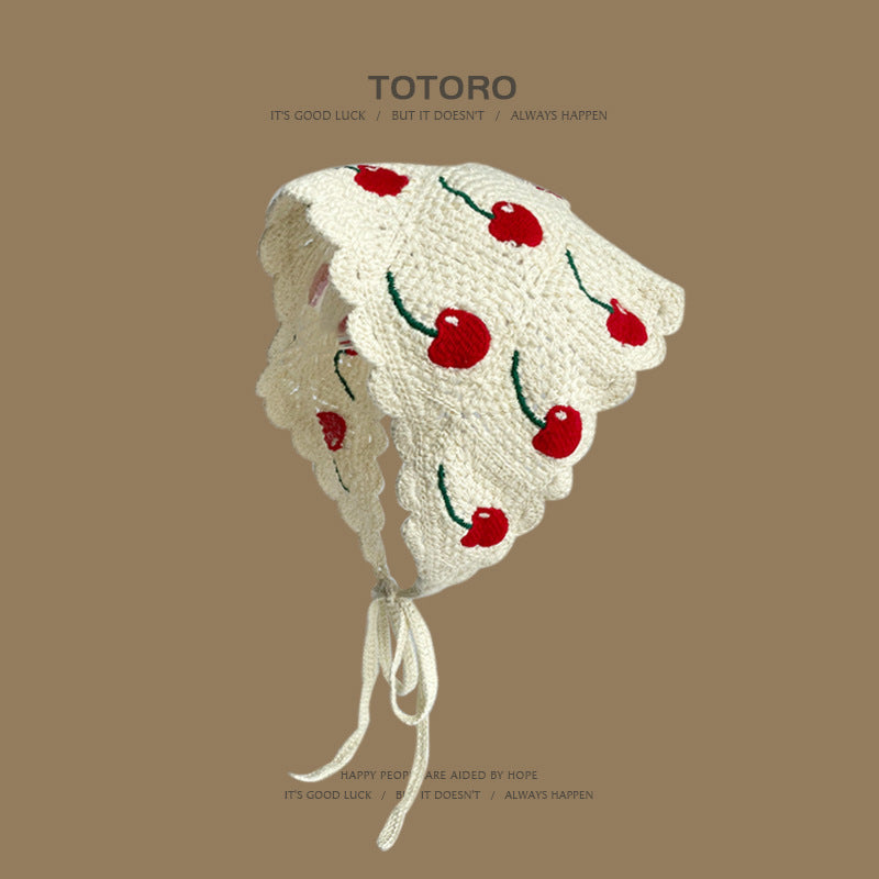 French Style Crochet Triangle Scarf