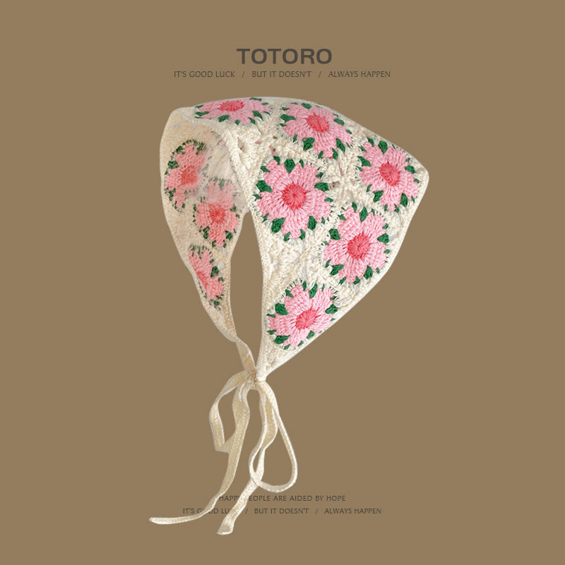 French Style Crochet Triangle Scarf