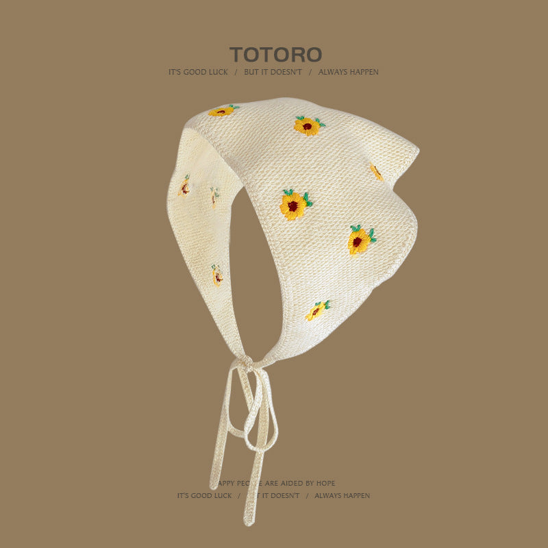 French Style Crochet Triangle Scarf