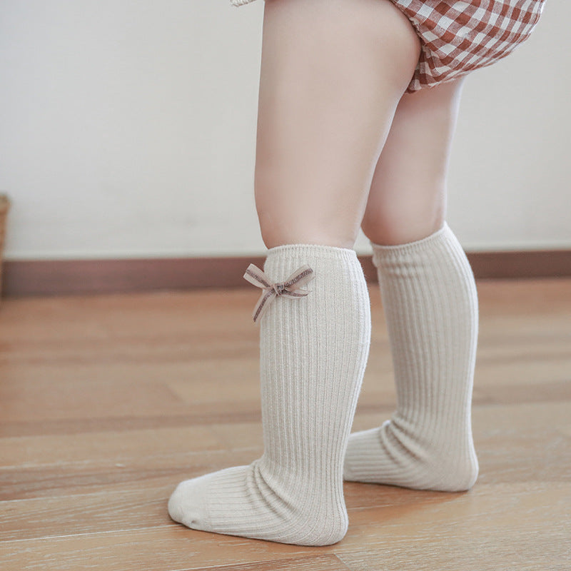 Little Bow Seamless Knee-Highs