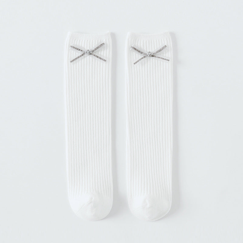 Little Bow Seamless Knee-Highs