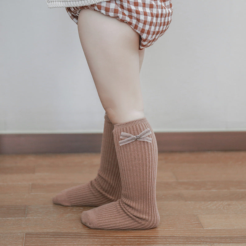 Little Bow Seamless Knee-Highs