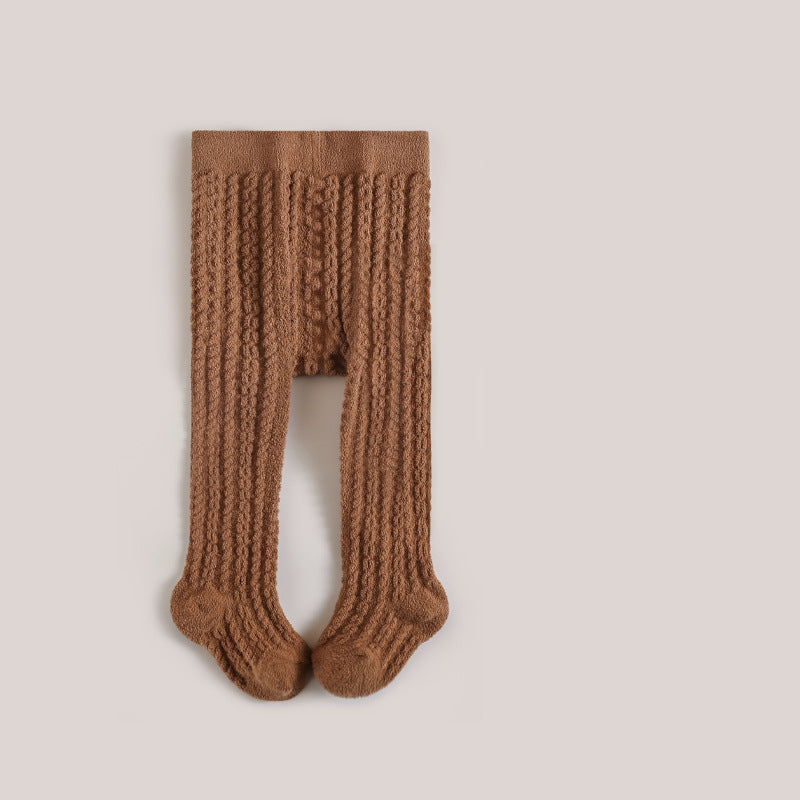 Winter New Thick Fleece-Lined Tights for Babies - Warm and Cozy Pantyhose