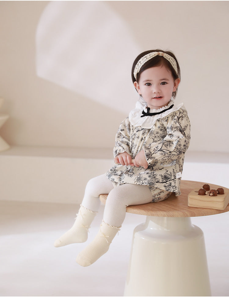 Elegant Bow Edge Socks