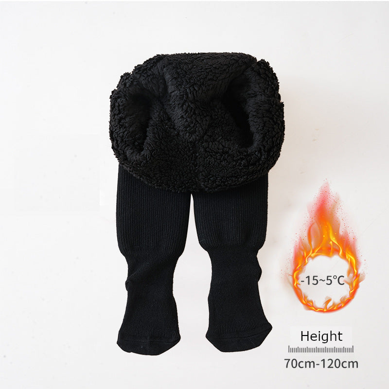 Fleece-Lined Girls' Tights