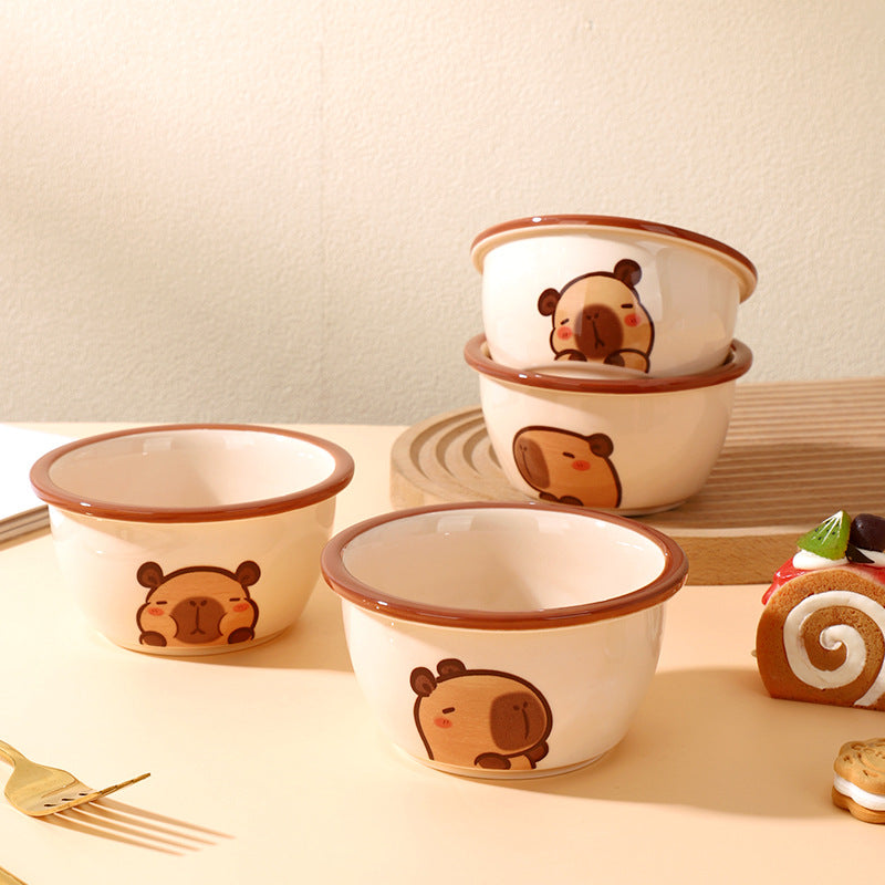 Capybara Ceramic Rice Bowl