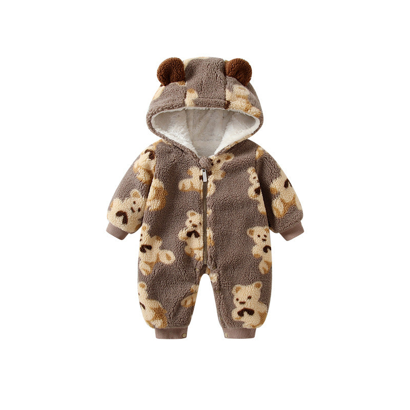 Teddy Bear Winter Romper
