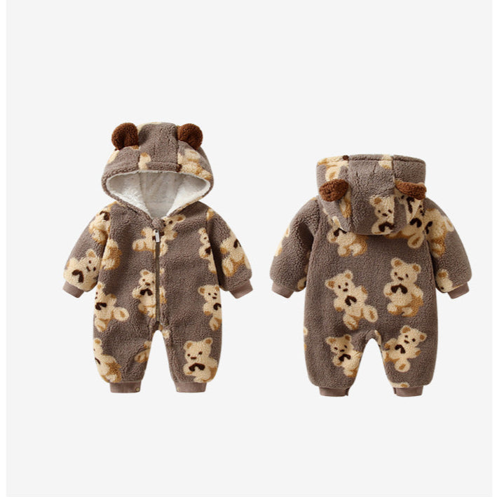 Teddy Bear Winter Romper