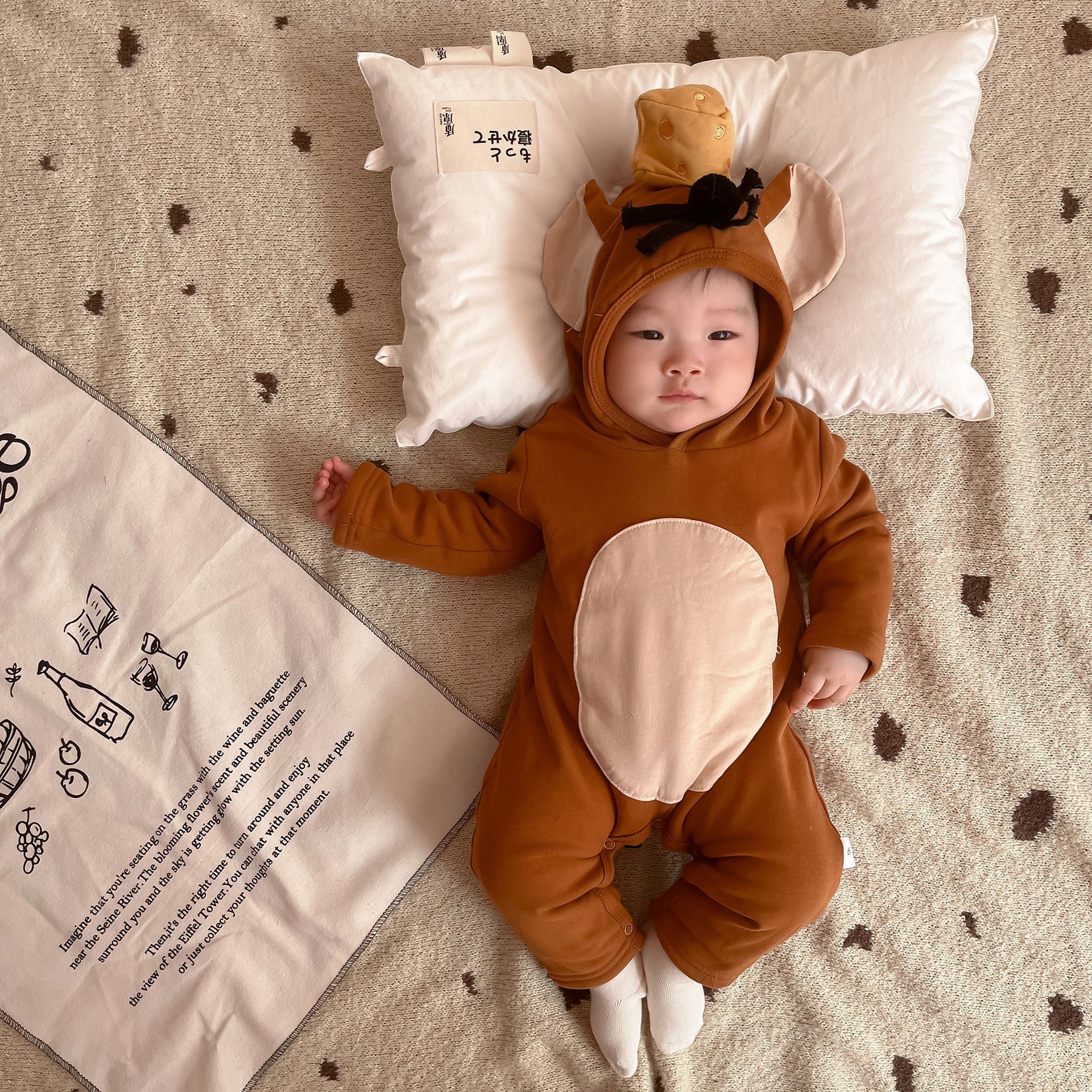 Cozy Mouse Costume Romper