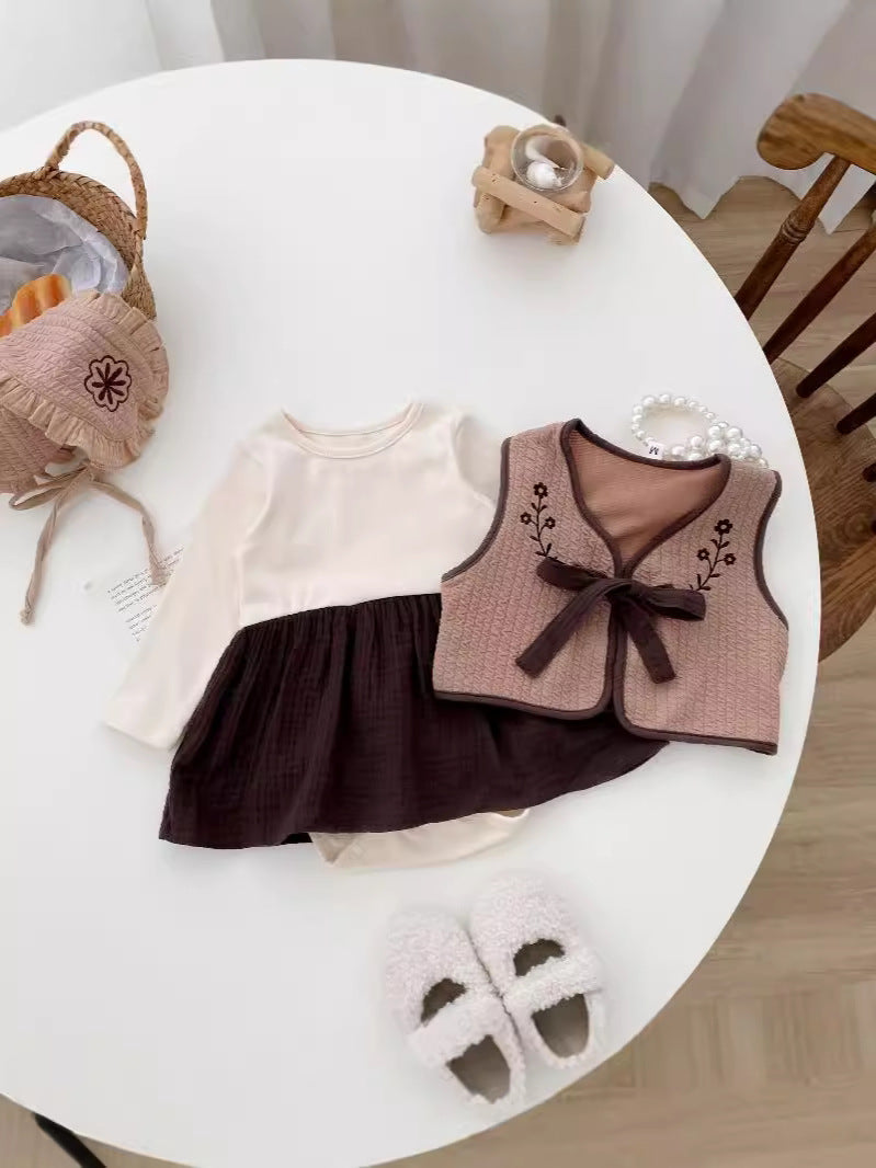 Baby Girls Romper 3-Piece Set