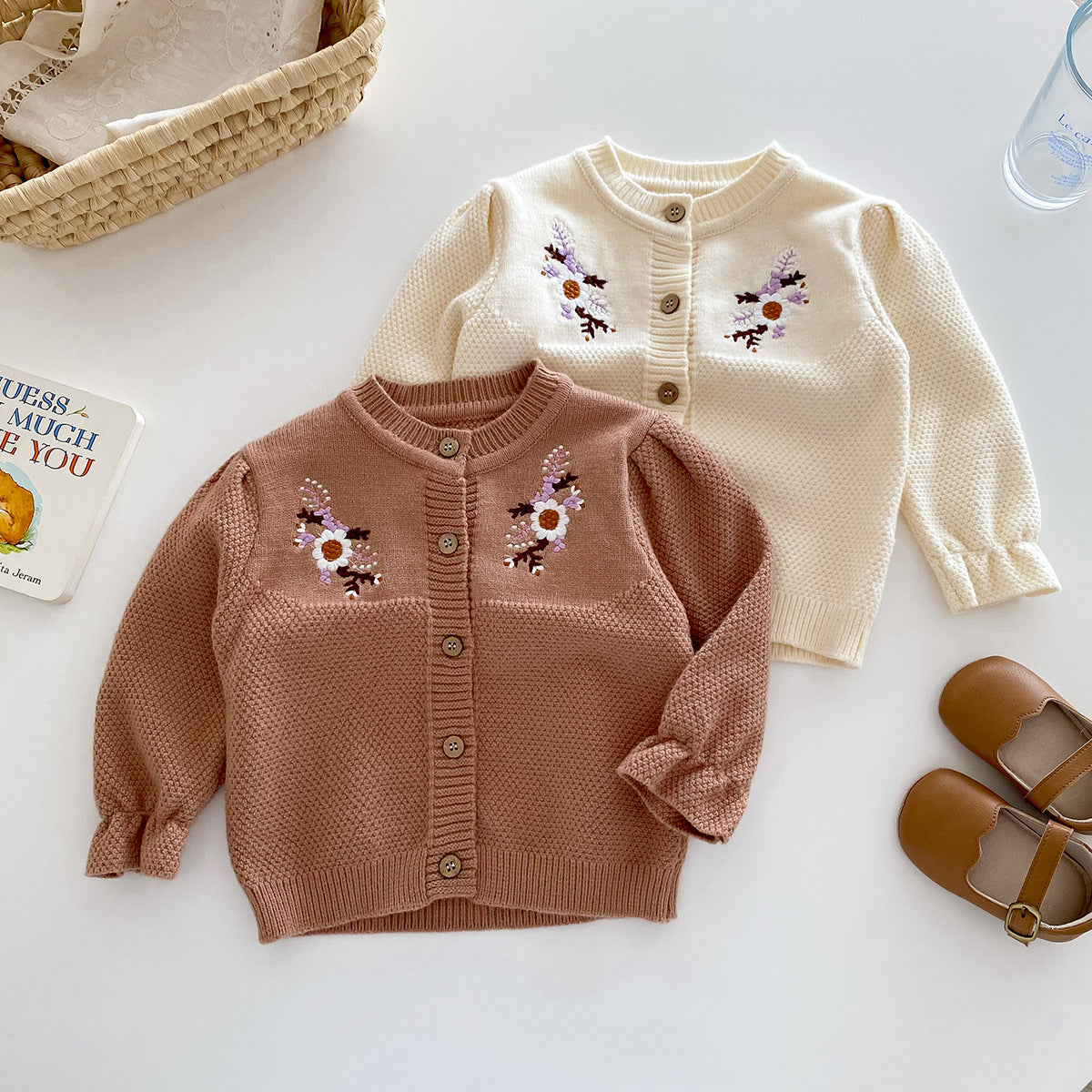 Little Embroidered Cardigan