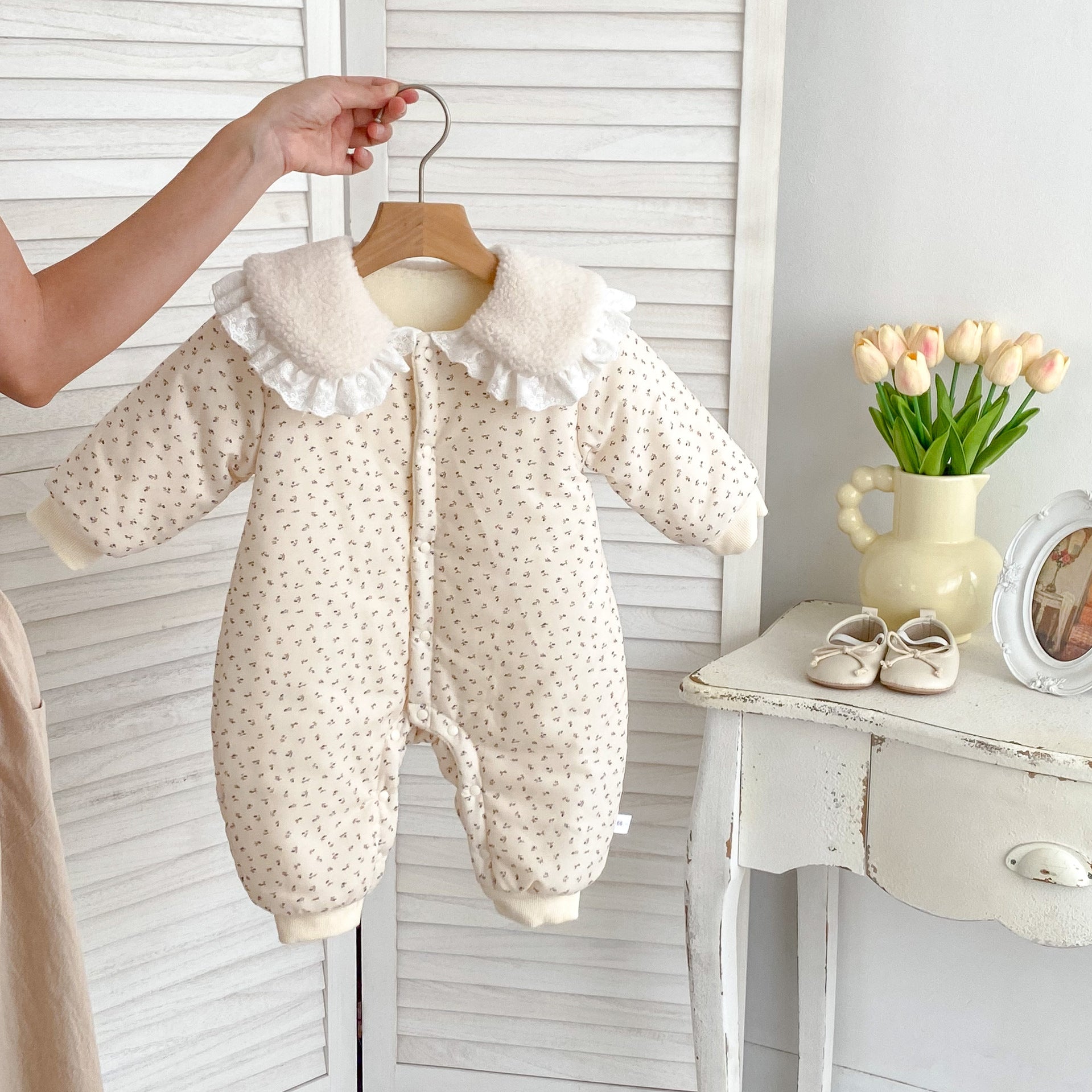 Sweet Floral Winter Romper