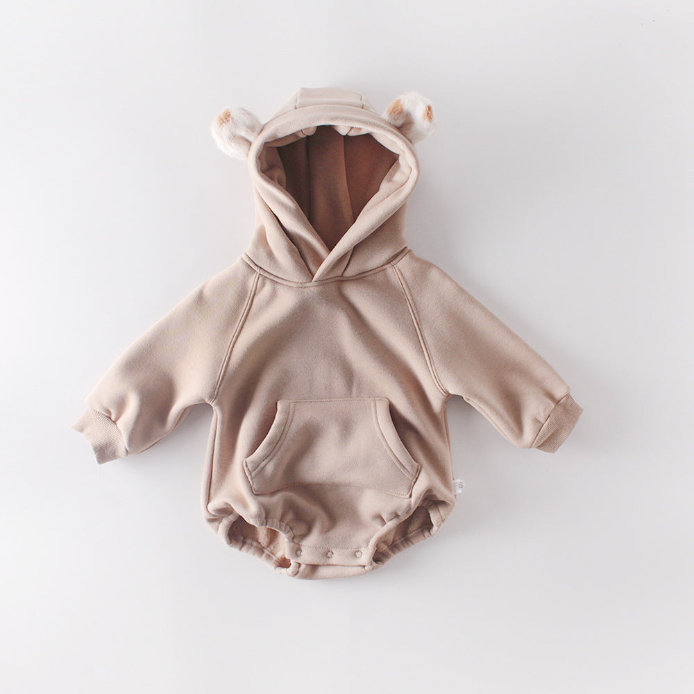 Fuzzy Ears Hooded Romper