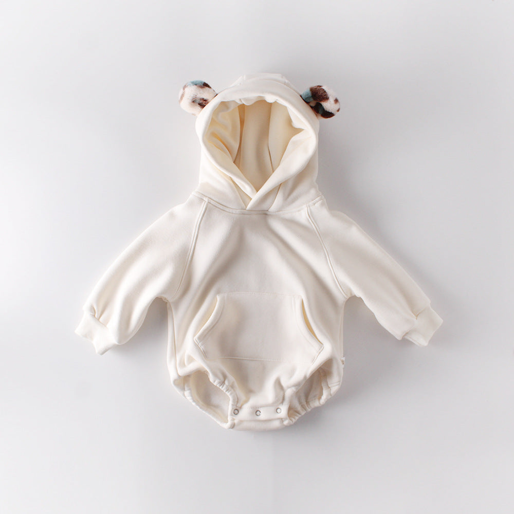 Fuzzy Ears Hooded Romper