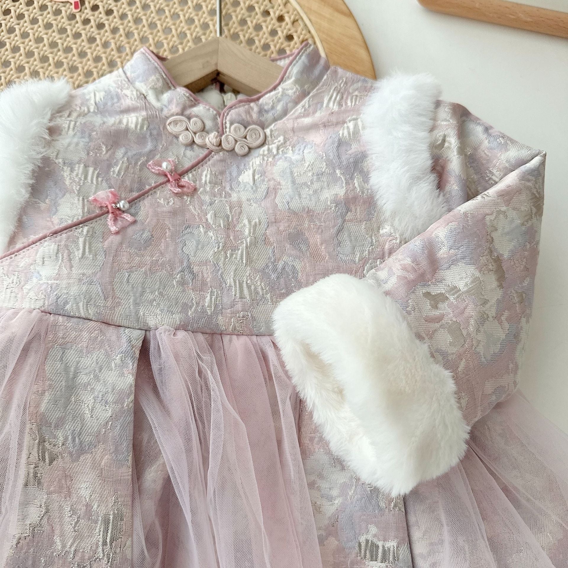 Chinese-Inspired Winter Dress