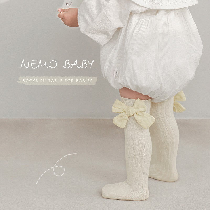 Sweet Bow Knee-High Socks